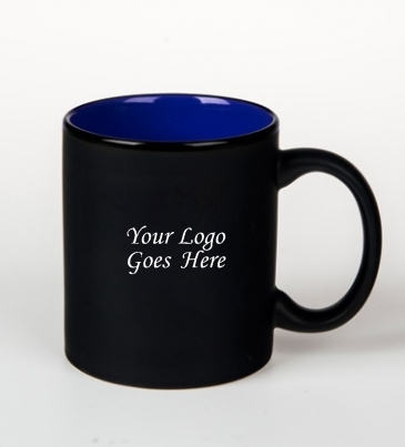 11oz Mondrian Mug - Black/Blue