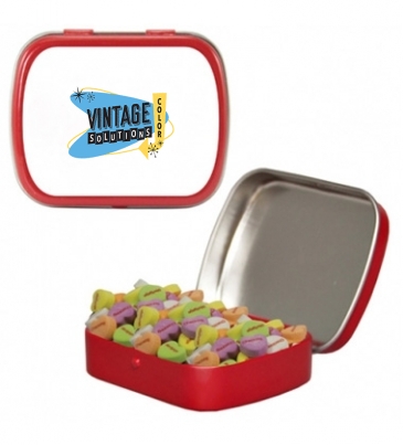 Small Mint Tin with Conversation Hearts