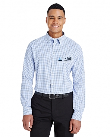 CrownLux Performance™ Men's Micro Windowpane Shirt