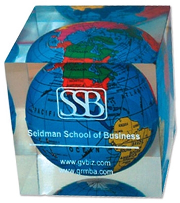 Square Global Paperweight