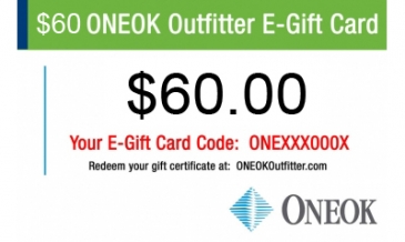 $60 ONEOK Outfitter Gift Card