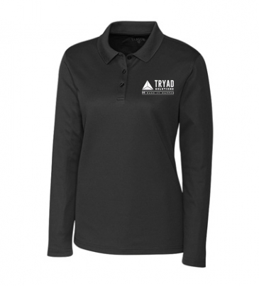 Clique Spin Eco Performance Pique Long Sleeve Womens Polo