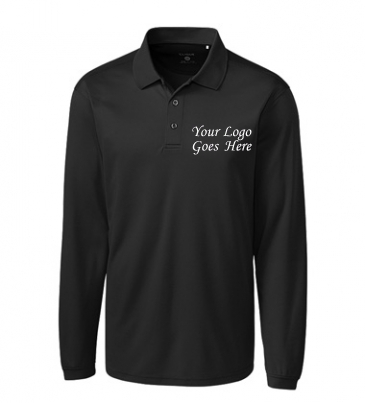 Clique Ice Pique Mens Long Sleeve Tech Polo