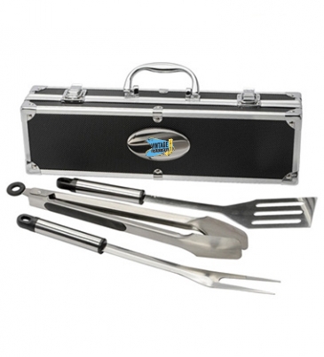 3 Piece BBQ set in Aluminum Case