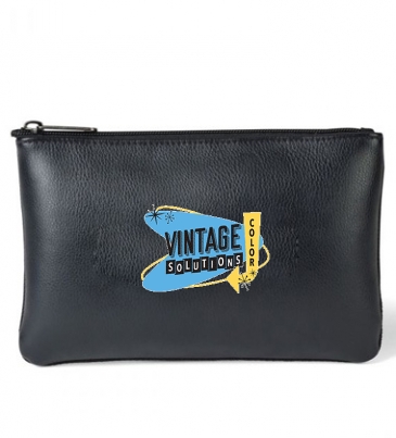 Travis & Wells® Leather Zippered Pouch
