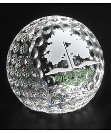 Clipped Golf Ball 2-3/8" Dia.