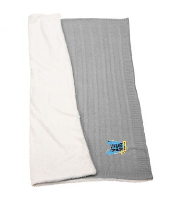 Field & Co.® Cable Knit Sherpa Blanket