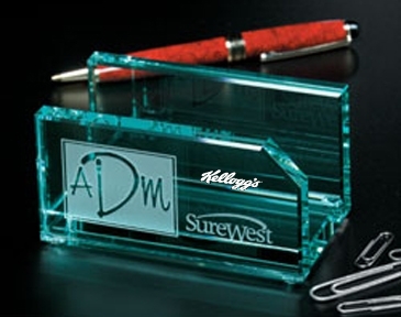 Jade Card Holder 4" W