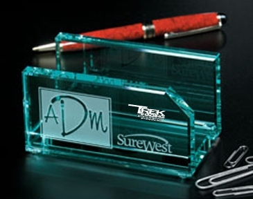 Jade Card Holder 4" W