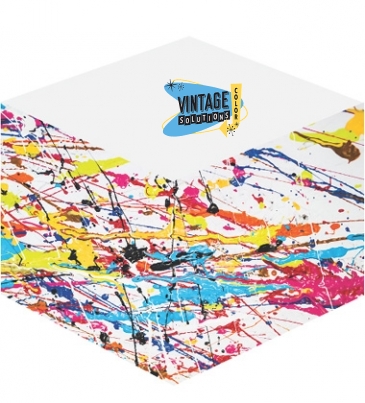 3" X 3" Adhesive Sticky Notepad Cube -550 Sheets