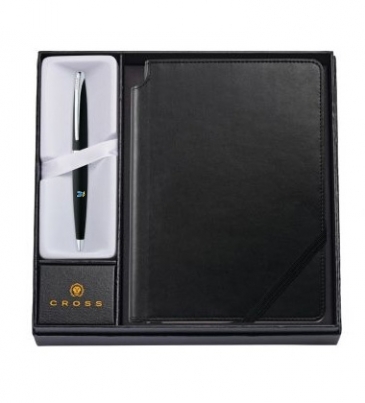 Black Ballpoint Pen with Medium Classic Black Journal