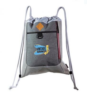 Bordeaux Polycanvas String Backpack by Taroko(TM)