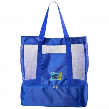 Nautical Polyester Insulated Beach Bag