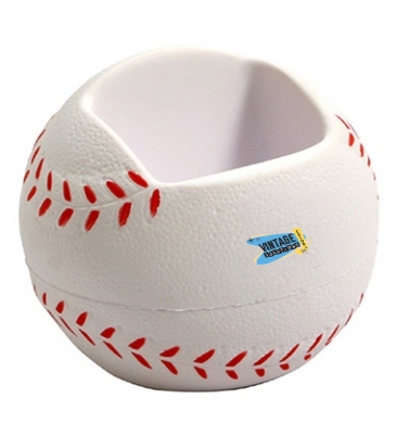 Baseball Stress Reliever Desktop Bin