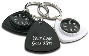 Triangle Compass Key Chain