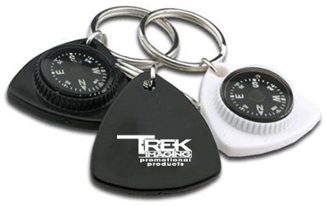 Triangle Compass Key Chain