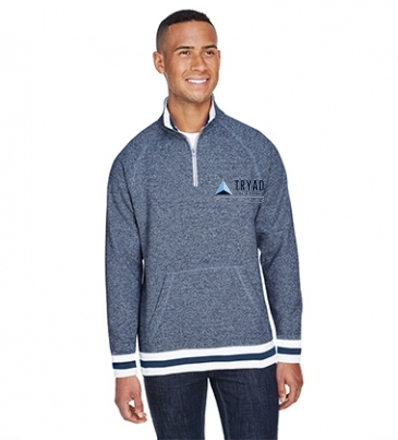 Adult Peppered Fleece Quarter-Zip