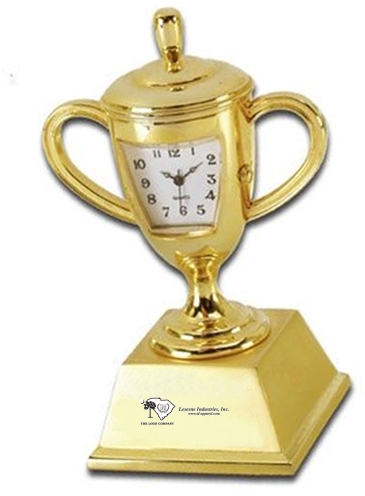 Die Cast Trophy Cup Clock
