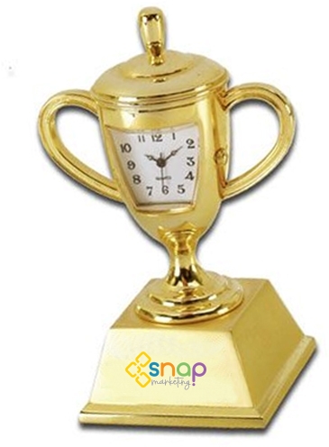 Die Cast Trophy Cup Clock