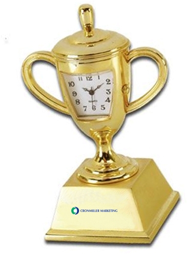 Die Cast Trophy Cup Clock