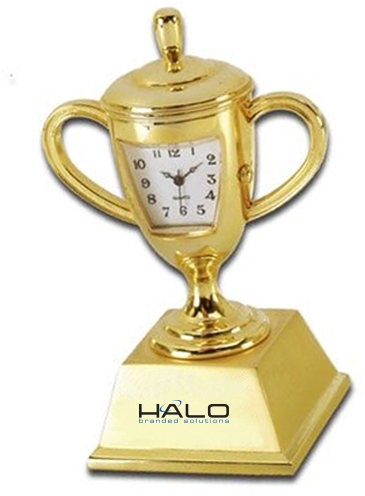 Die Cast Trophy Cup Clock