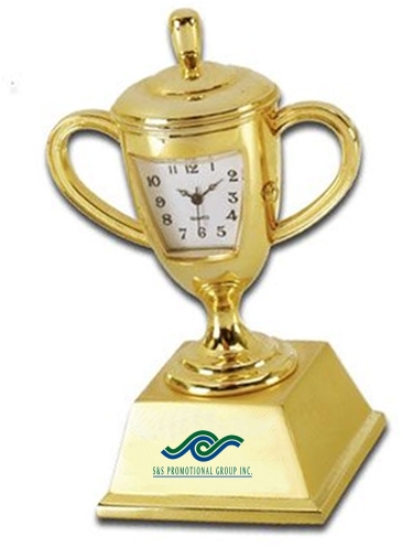 Die Cast Trophy Cup Clock