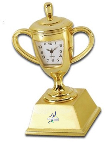 Die Cast Trophy Cup Clock