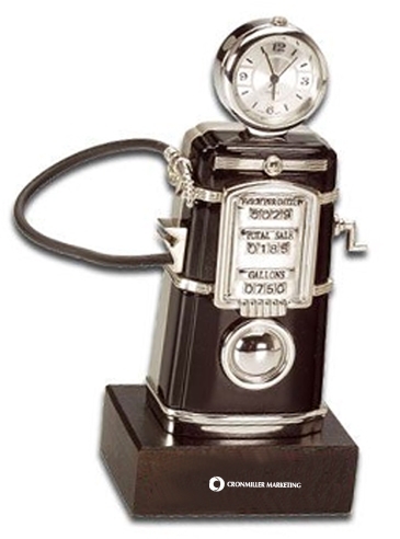 Die Cast Fuel Pump Clock