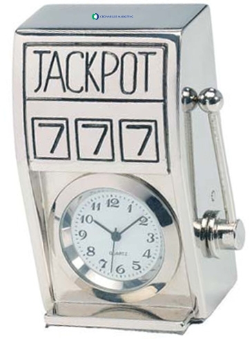 Die Cast Slot Machine Clock