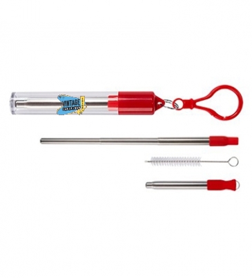 Collapsible Stainless Steel Straw Kit