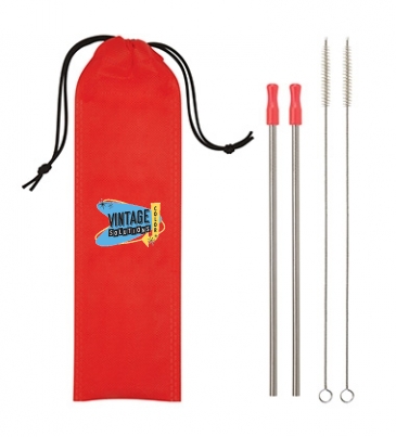 2-pack Stainless Steel Straw Kit