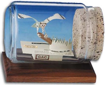 Business Card Sculpture - Eagle