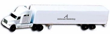 All Die Cast Conventional Sleeper with Die Cast Trailer