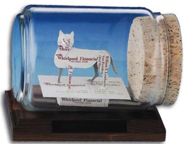 Business Card Sculpture - Wolf