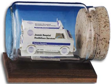 Business Card Sculpture - Ambulance