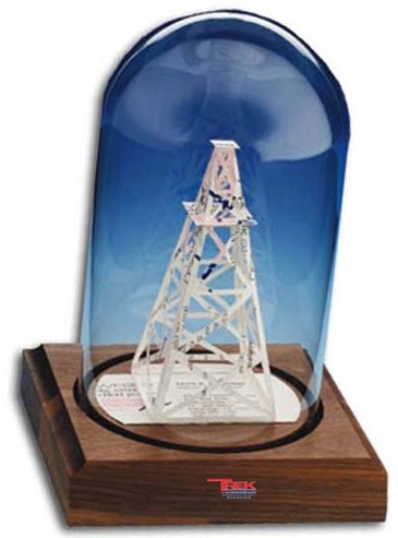 Business Card Sculpture - Oil Derrick