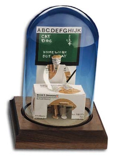 Business Card Sculpture - Teacher Male / Female