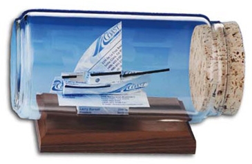 Business Card Sculpture - Sloop Sail Boat