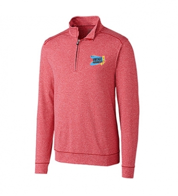 Shoreline Heathered Quarter Zip Mens Big and Tall Pullover