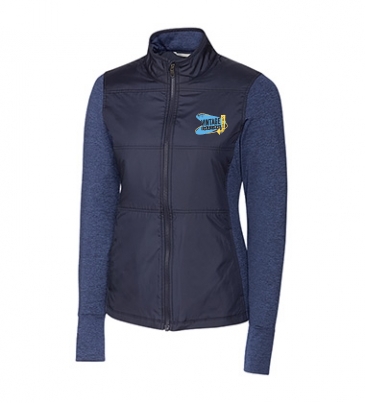 Stealth Hybrid Quilted Womens Full Zip Windbreaker Jacket