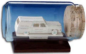 Business Card Sculpture - Funeral Hearse
