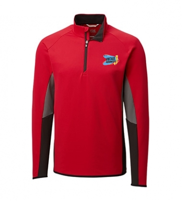 Traverse Colorblock Stretch Quarter Zip Mens Pullover