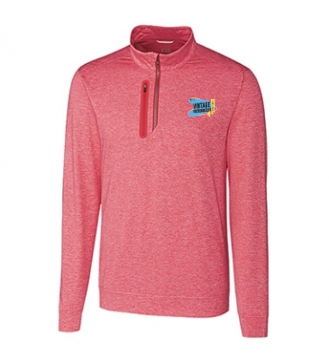 Stealth Heathered Quarter Zip Mens Pullover
