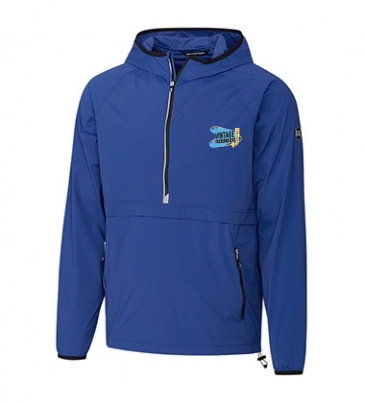 Mens Breaker Hooded Half-Zip