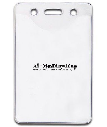 2-1/2" X 4" Vinyl Badge Pouch