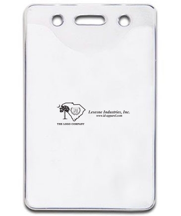2-1/2" X 4" Vinyl Badge Pouch