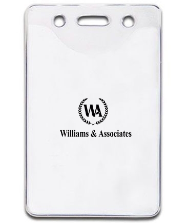 2-1/2" X 4" Vinyl Badge Pouch