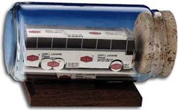 Business Card Sculpture - Bus