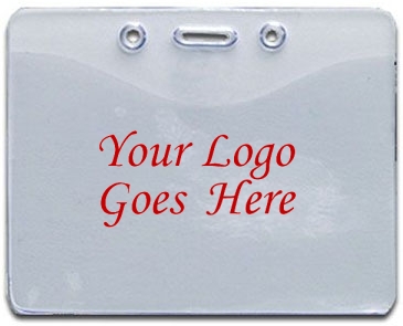 3-3/4" X 3" Vinyl Badge Pouch