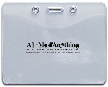 3-3/4" X 3" Vinyl Badge Pouch